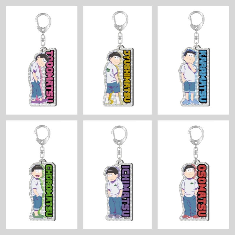 Phone Accessories Wholesale - Anime Osomatsu-san Acrylic Pendant Keychains Holder
