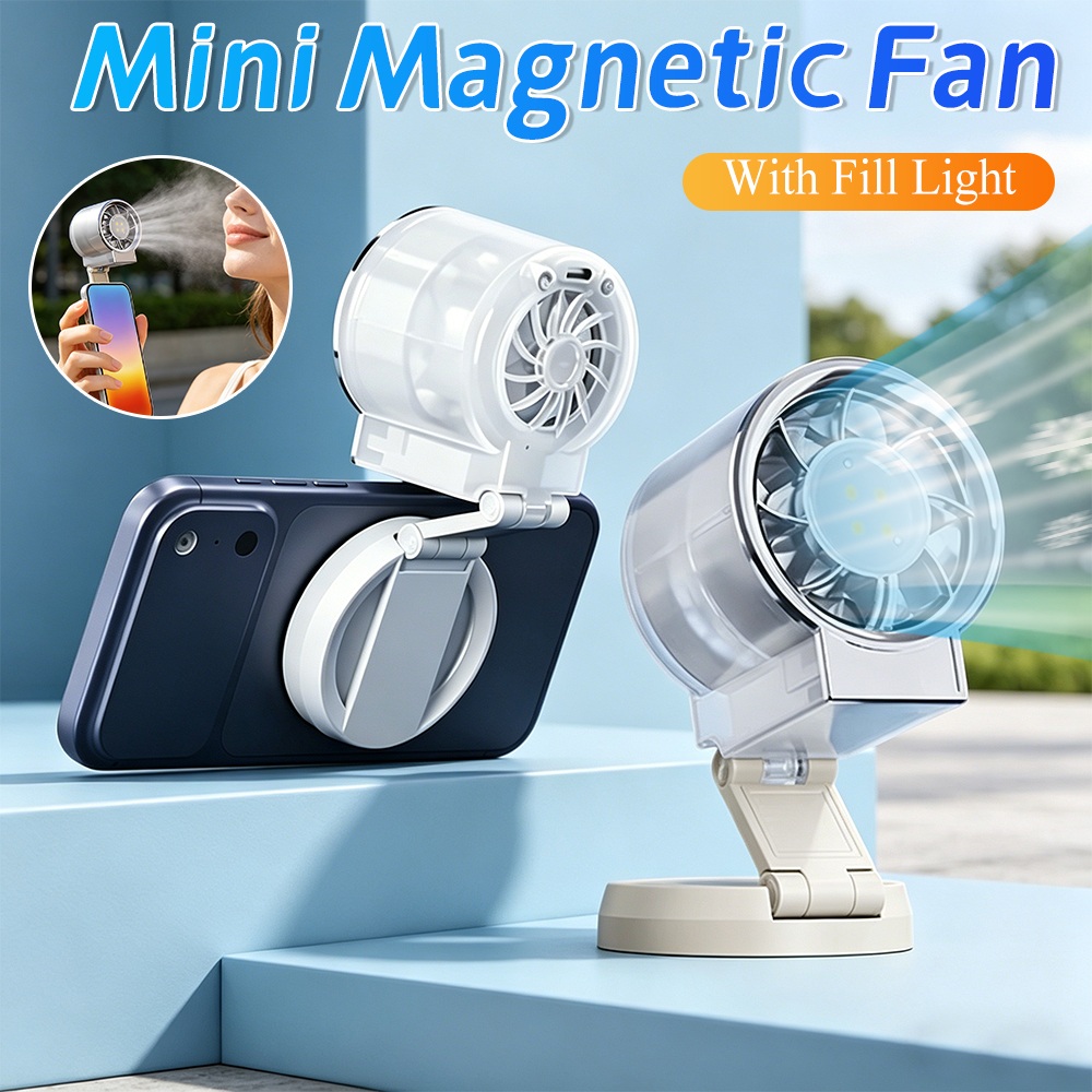 Phone Cooling Fan - Foldable Magnetic Mini Fan 3 Speed