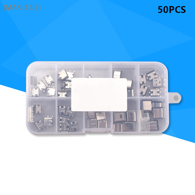 Phone Accessories Kit - 【F2-MAX111】100Pcs Mix Type-C USB Charging Dock
