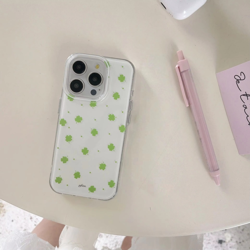 Phone Accessories Display - Full Screen Lucky Four-Leaf Clover Phone