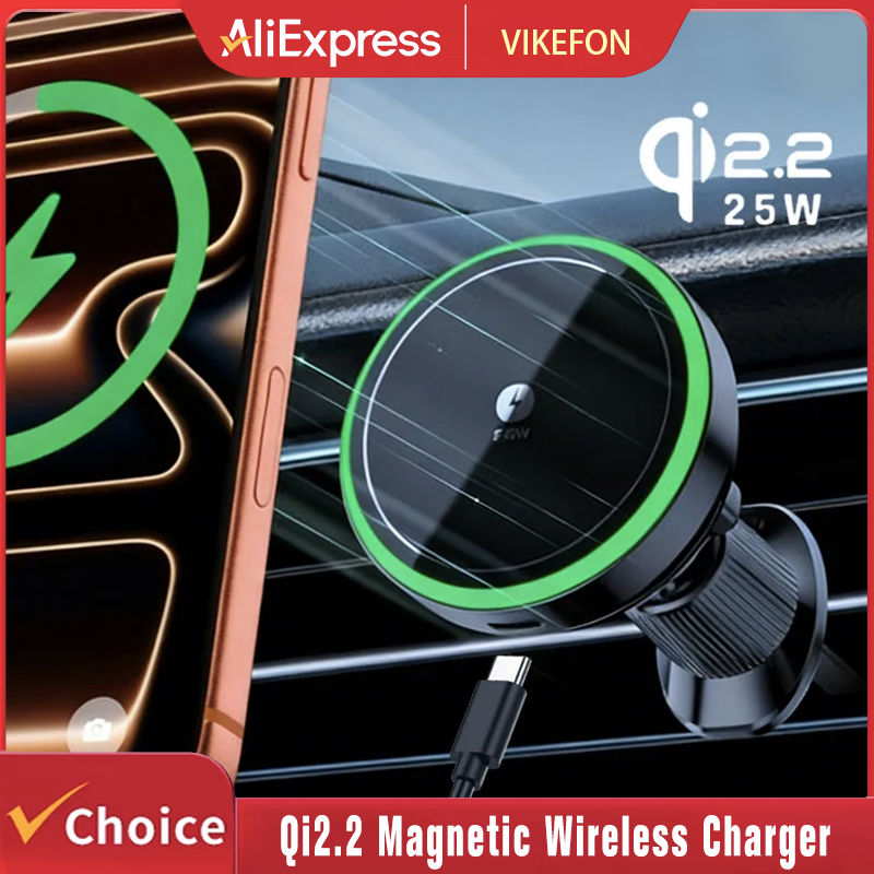 Phone Cooling Fan - Qi2.2 25W Car Magnetic Wireless Charger