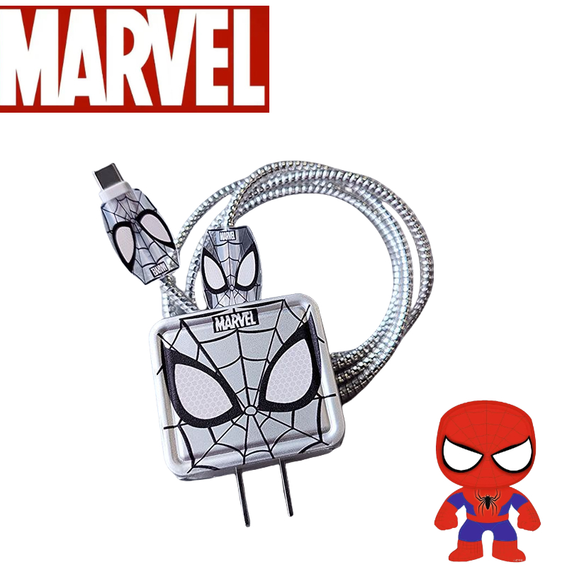 Phone Accessories Wholesale - Marvel Spiderman Cartoon Apple Phone Charger