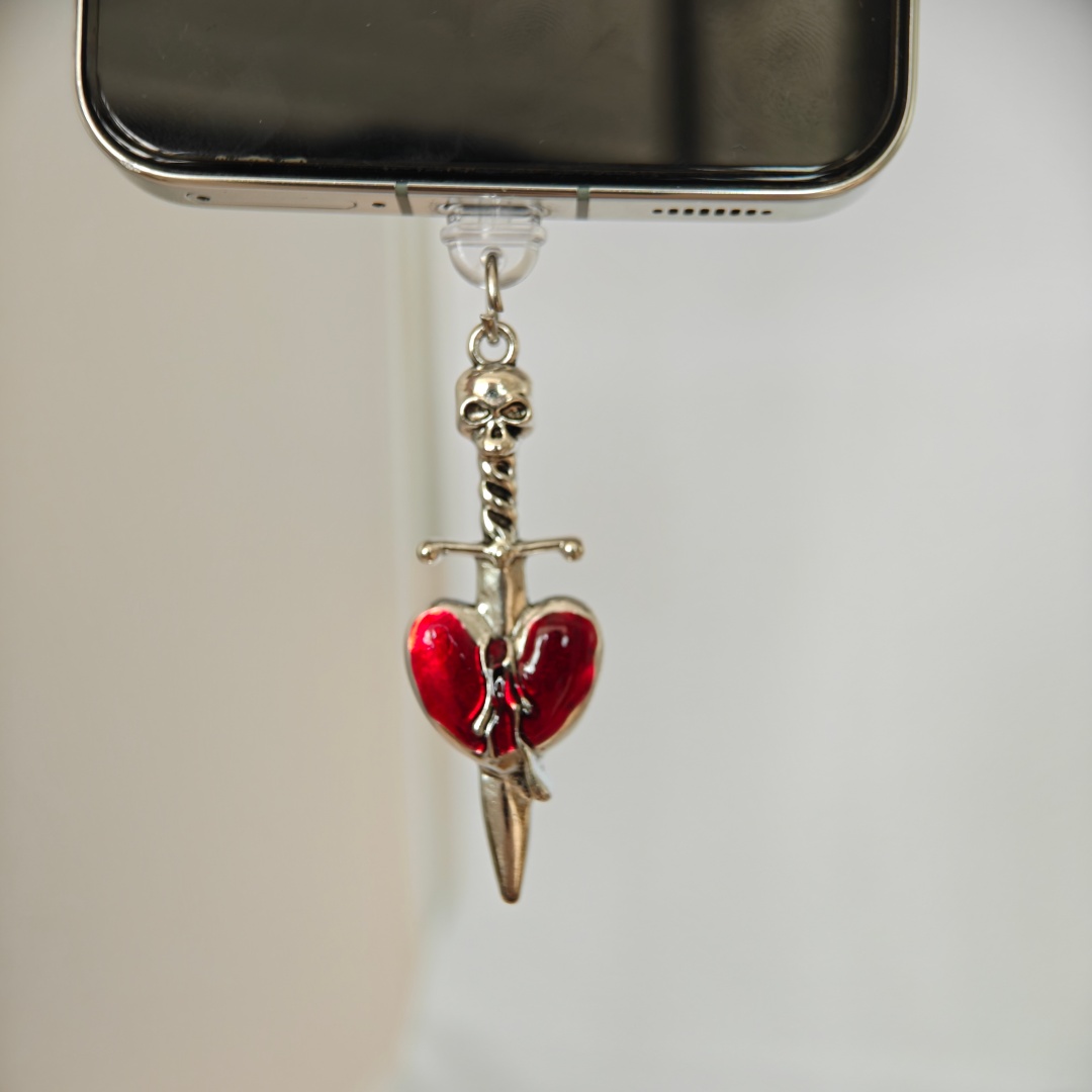 Phone Accessories Red - 1 Piece of Dark Gothic Style