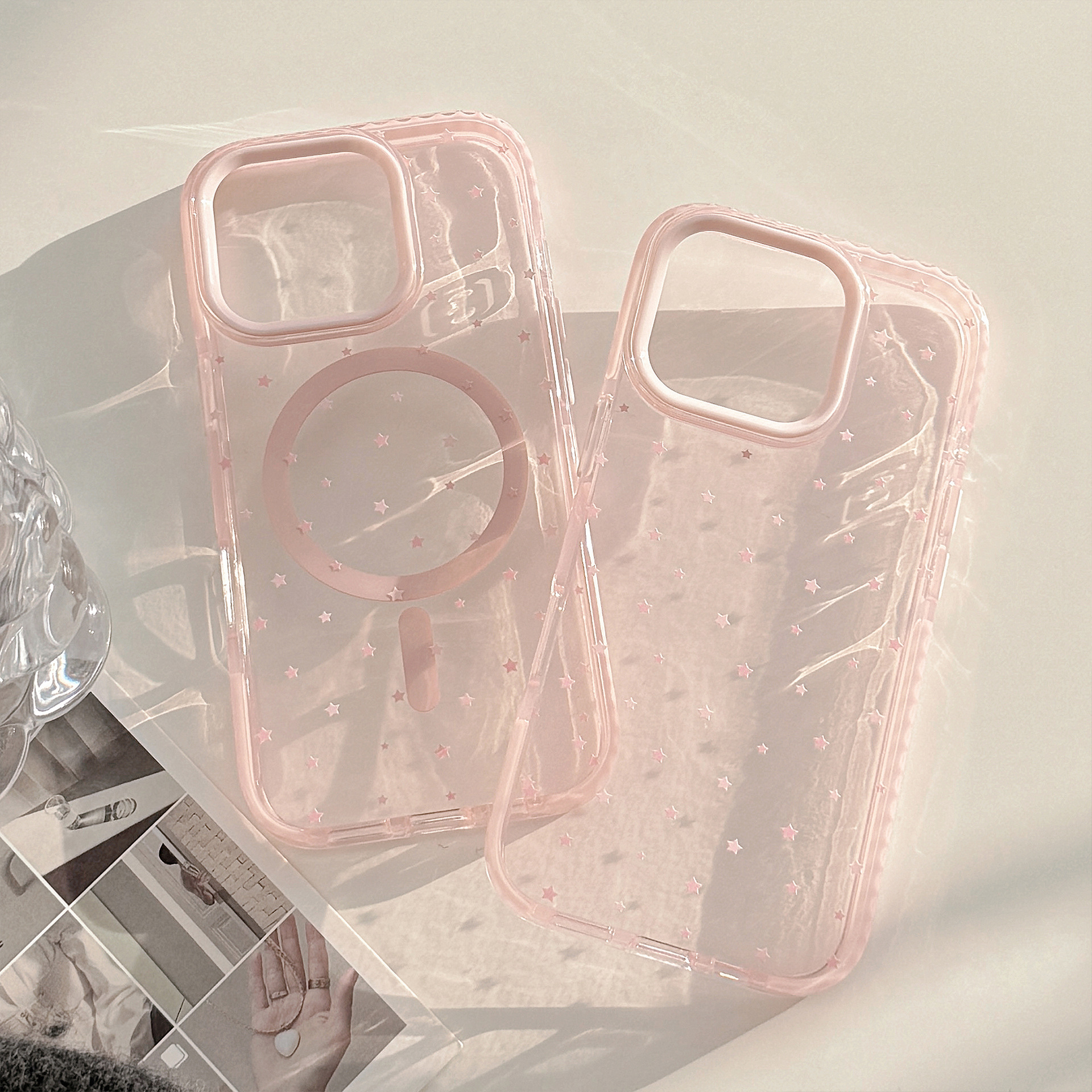 Korean Style Full Screen Pink  - Phone Accessories Display avis et prix