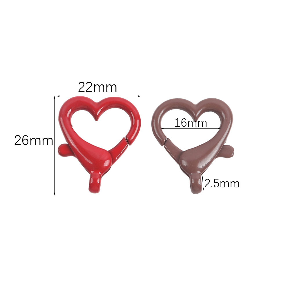 5pcs Multicoloured Alloy Heart - Phone Accessories Jewelry avis et prix