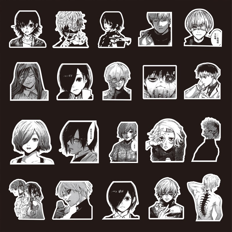 70pcs Black White Hot Anime To - Phone Accessories Tokyo avis et prix