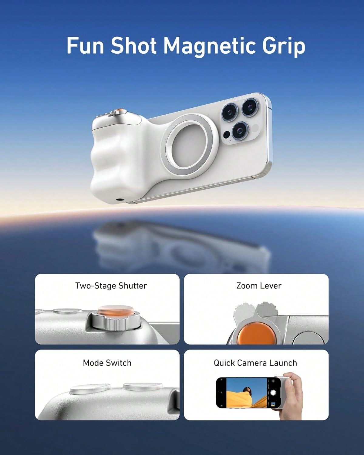 Silver Magnetic Phone Camera G - Phone Accessories Video avis et prix