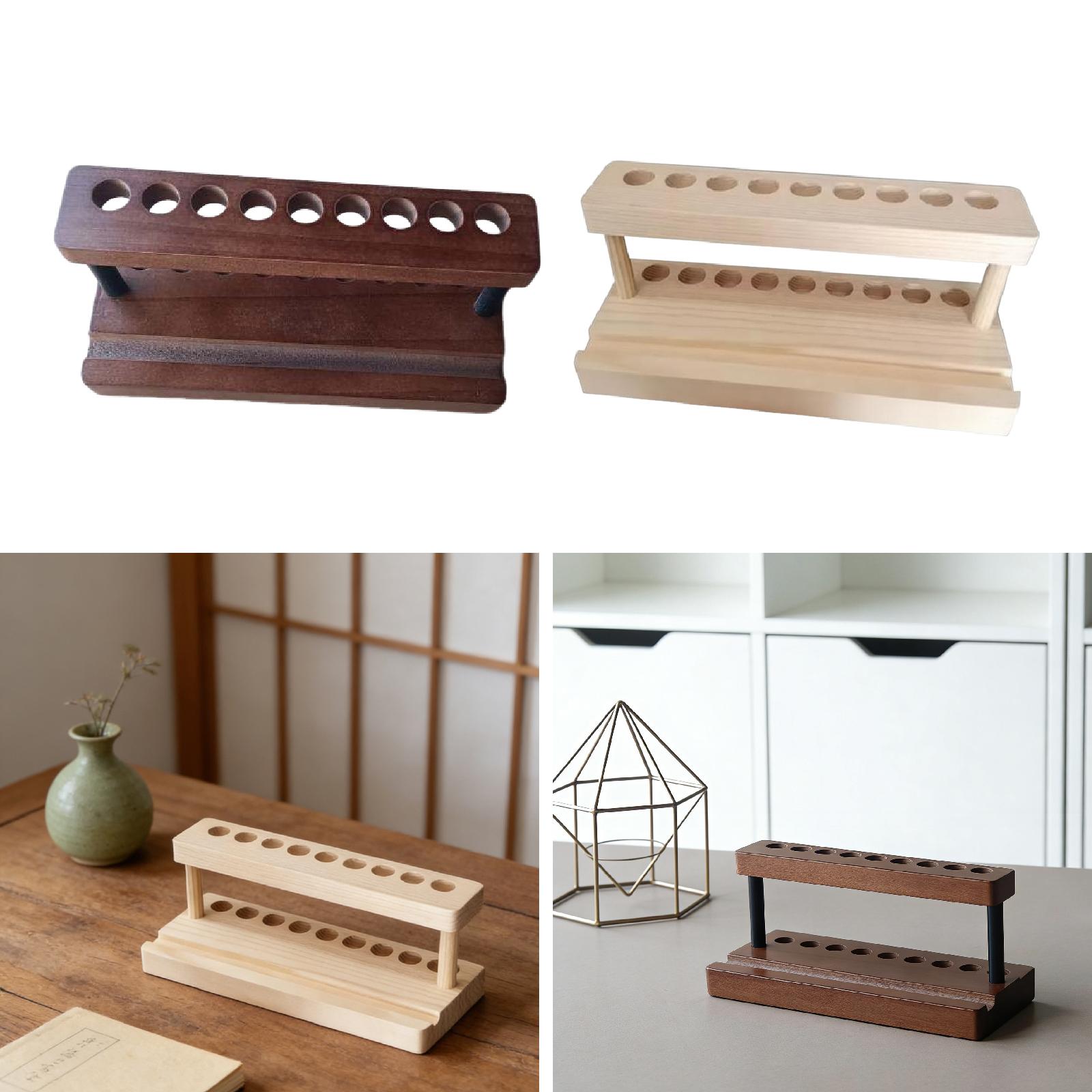 Wooden Pen Stand Desk Organize - Phone Accessories Rack Display avis et prix