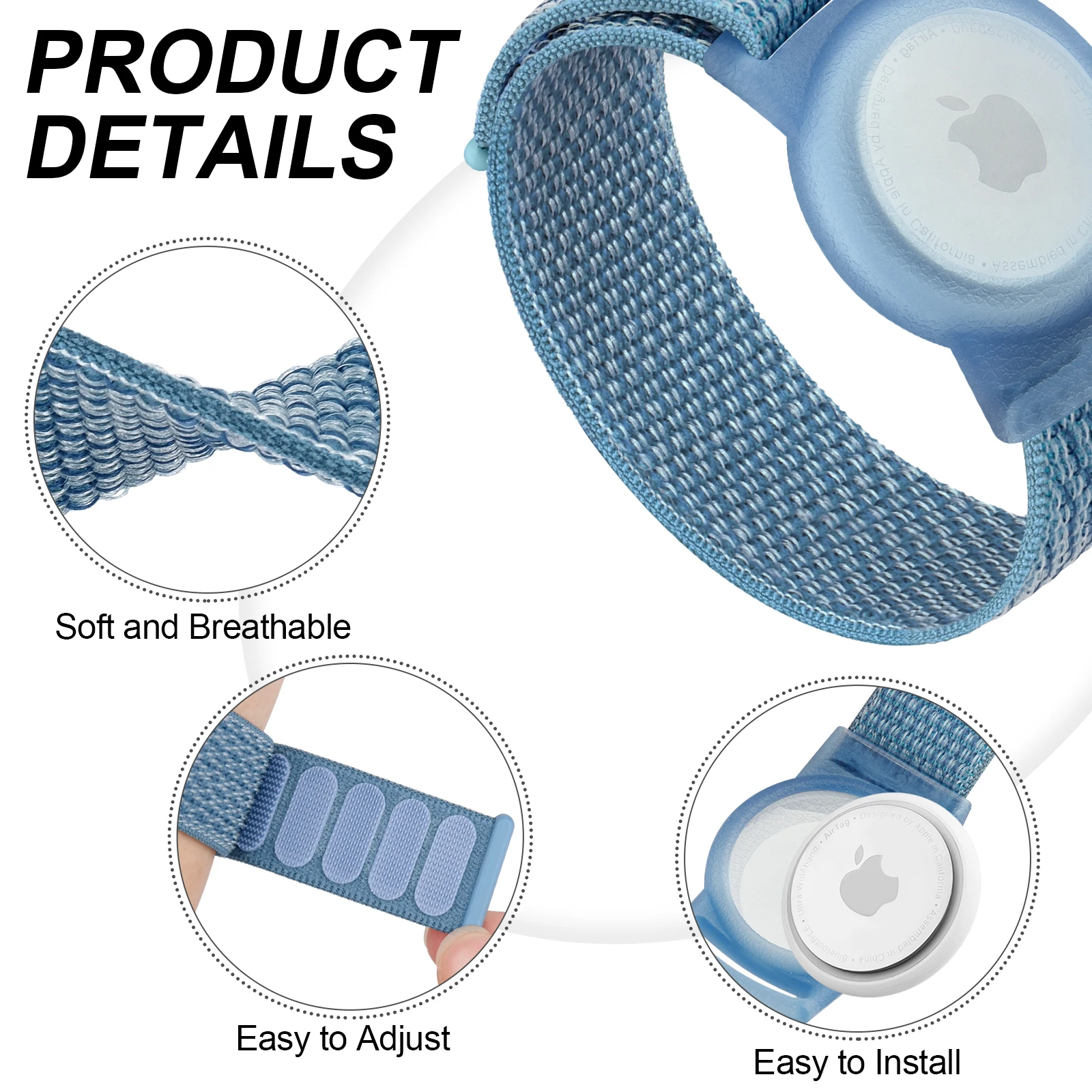 For Apple AirTags Kids Wristba - Airtag Holder Case avis et prix