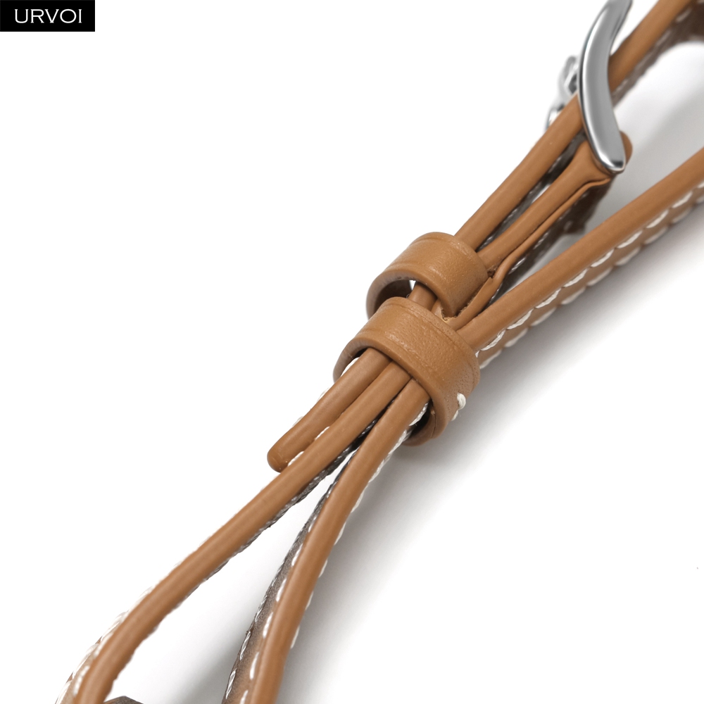 URVOI Leather Luggage Tag for  - Airtag Holder Case avis et prix