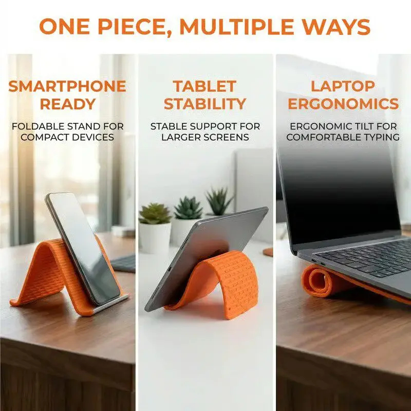 Silicone Foldable Phone Stand  - Phone Accessories Display avis et prix