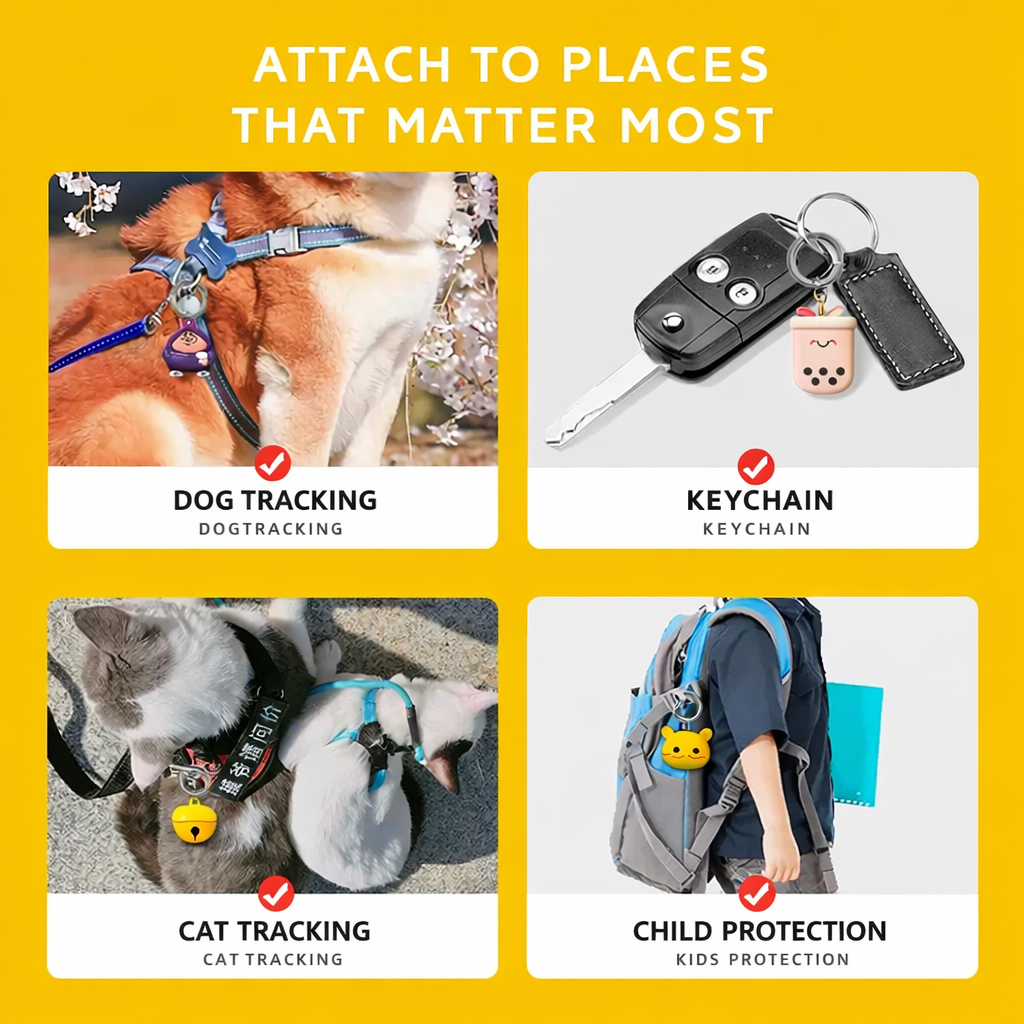 Cartoon silicone Soft Protecti - Airtag Holder Case avis et prix