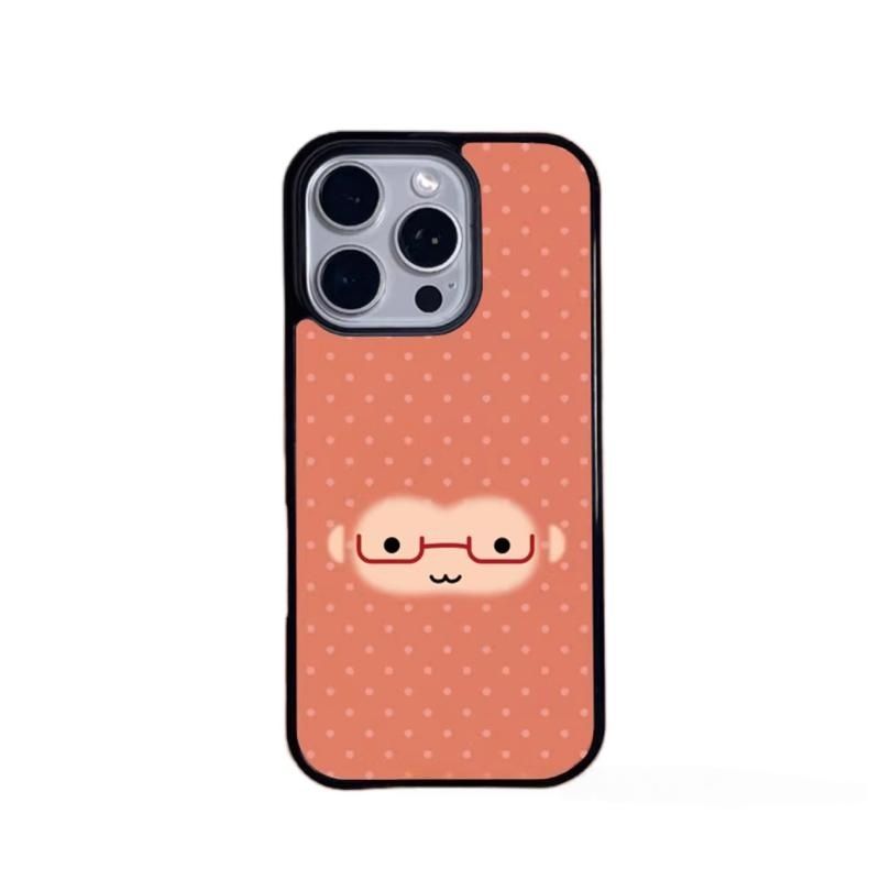 Red Glasses Monkey Face Polka  - Phone Accessories Red avis et prix