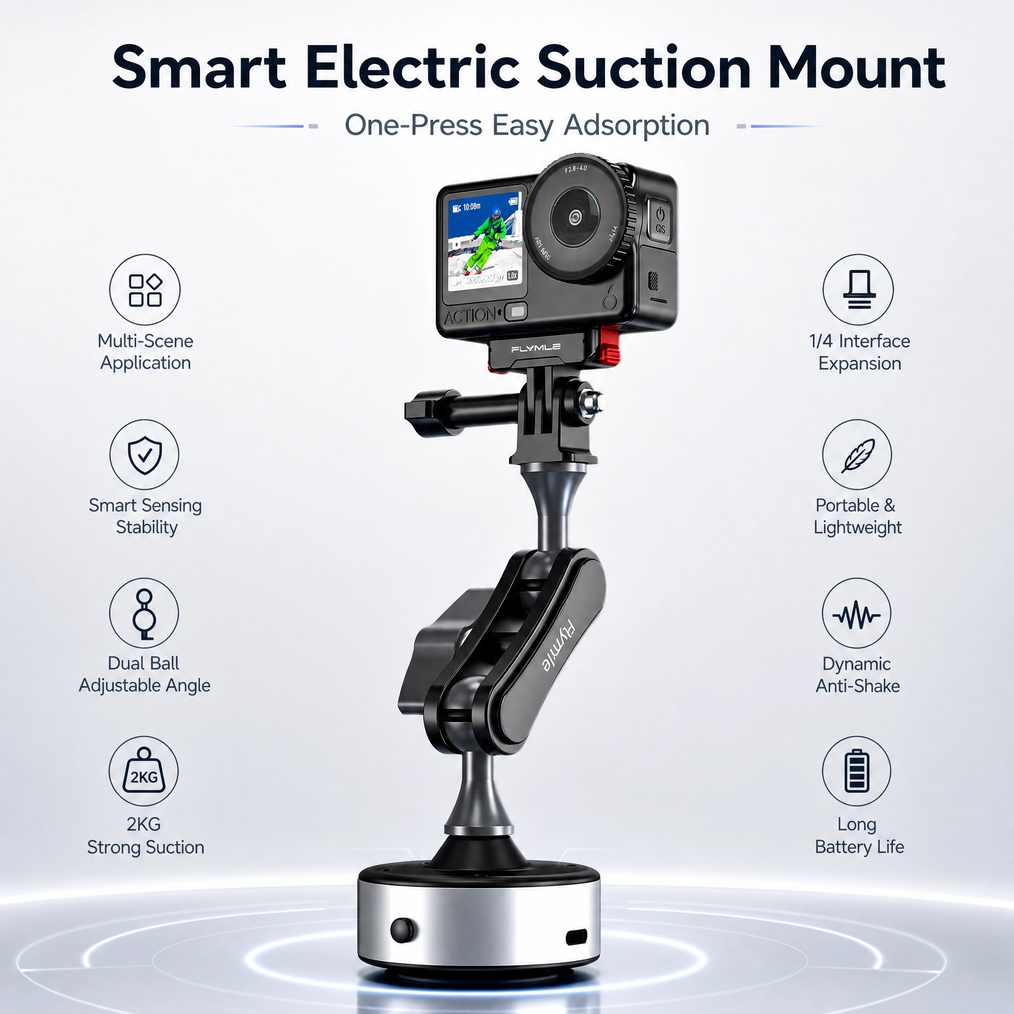Suction Cup Mount Holder Stand - Phone Accessories Video avis et prix