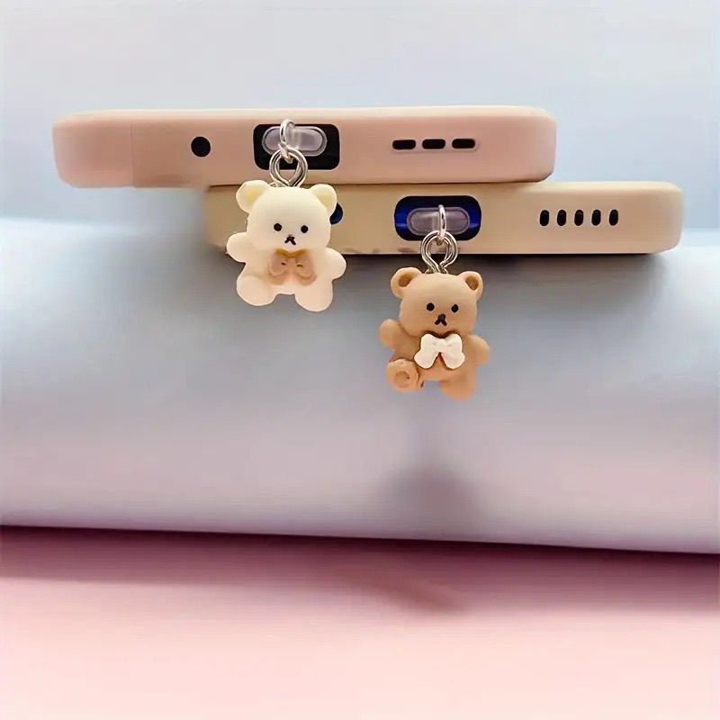 Cute Bear Phone Dust Plug Deco - Phone Accessories Wholesale avis et prix