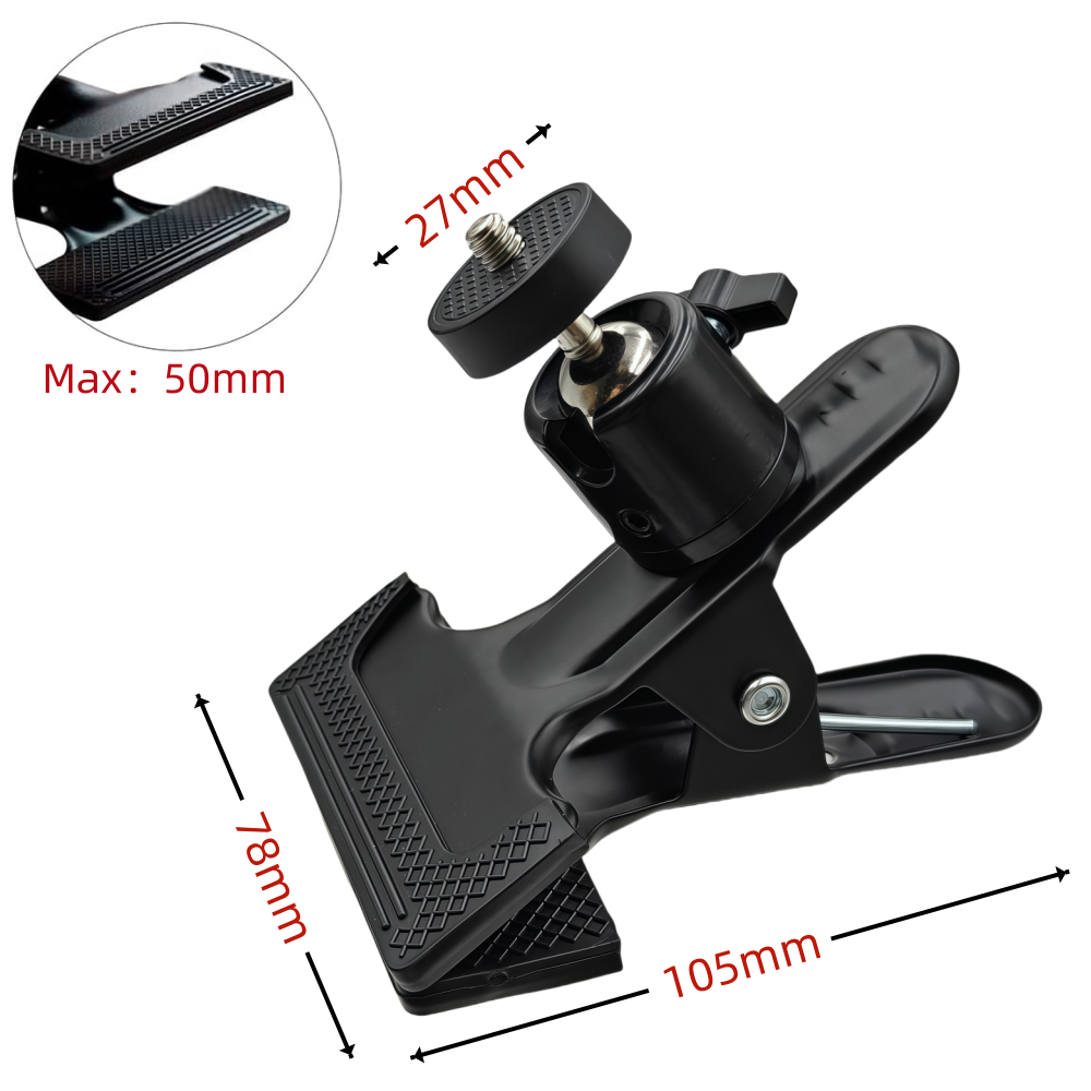 Metal Ball Head Clamp With 1/4 - Phone Accessories Video avis et prix