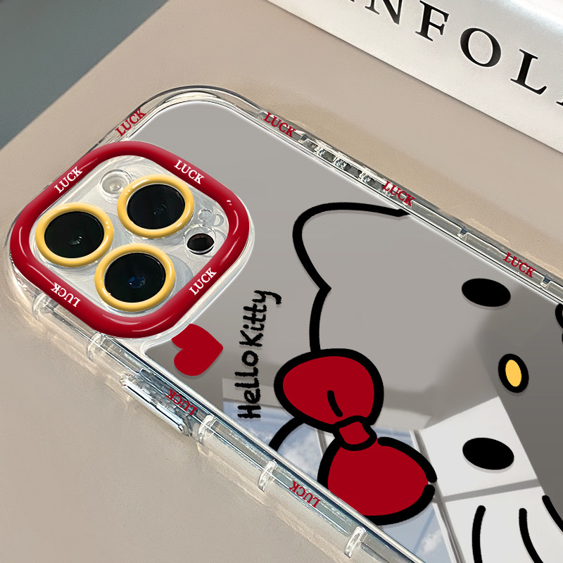Red Bow HelloKitty Mirror Phon - Phone Accessories Red avis et prix