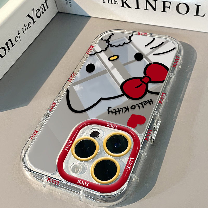 Red Bow HelloKitty Mirror Phon - Phone Accessories Red avis et prix