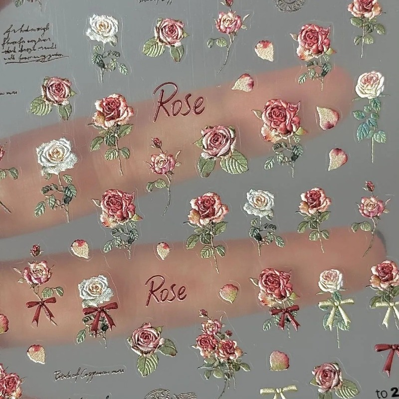 5Pcs Ins Retro Rose Sticker Hi - Phone Accessories Red avis et prix