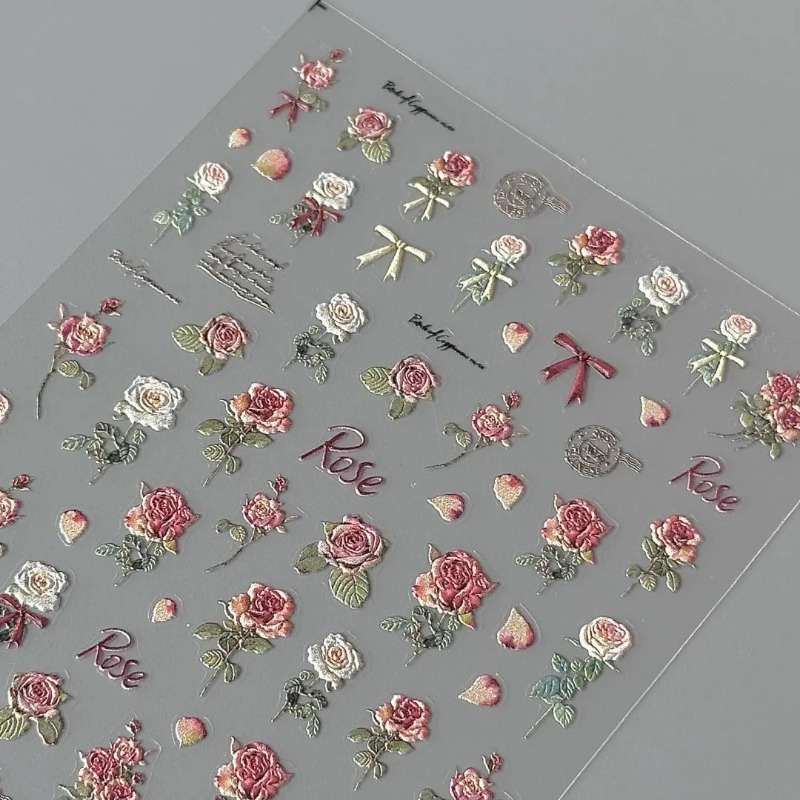 5Pcs Ins Retro Rose Sticker Hi - Phone Accessories Red avis et prix