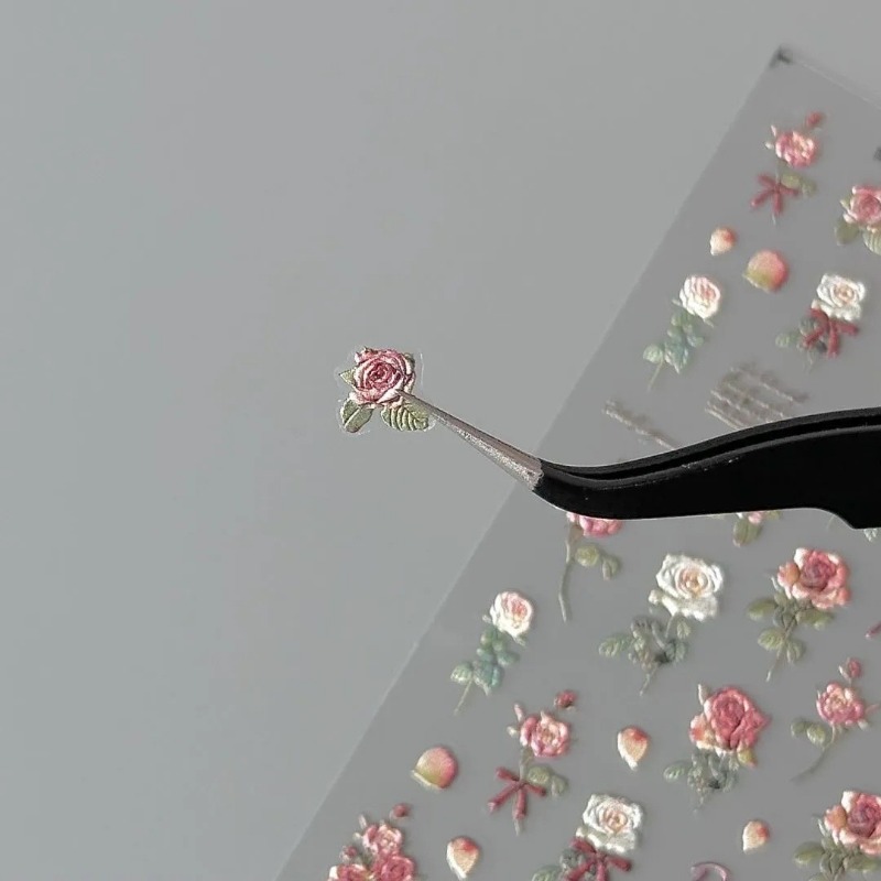 5Pcs Ins Retro Rose Sticker Hi - Phone Accessories Red avis et prix