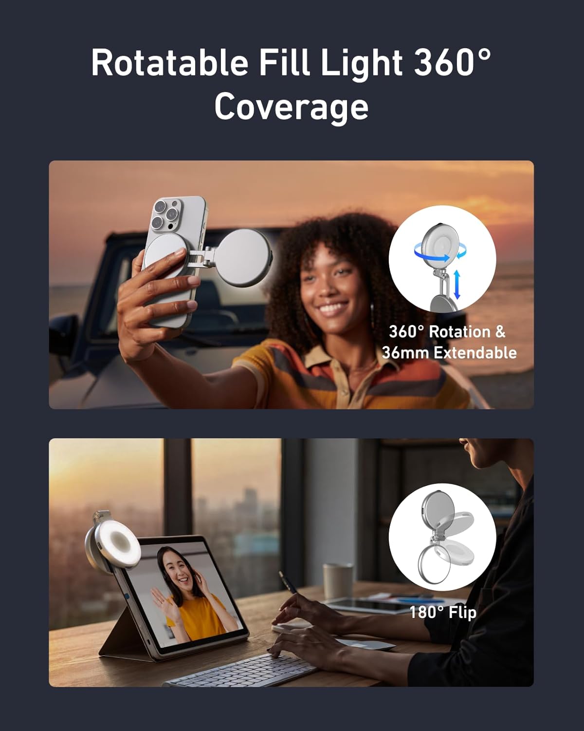 Magnetic Selfie Light Kit Port - Phone Accessories Kit avis et prix