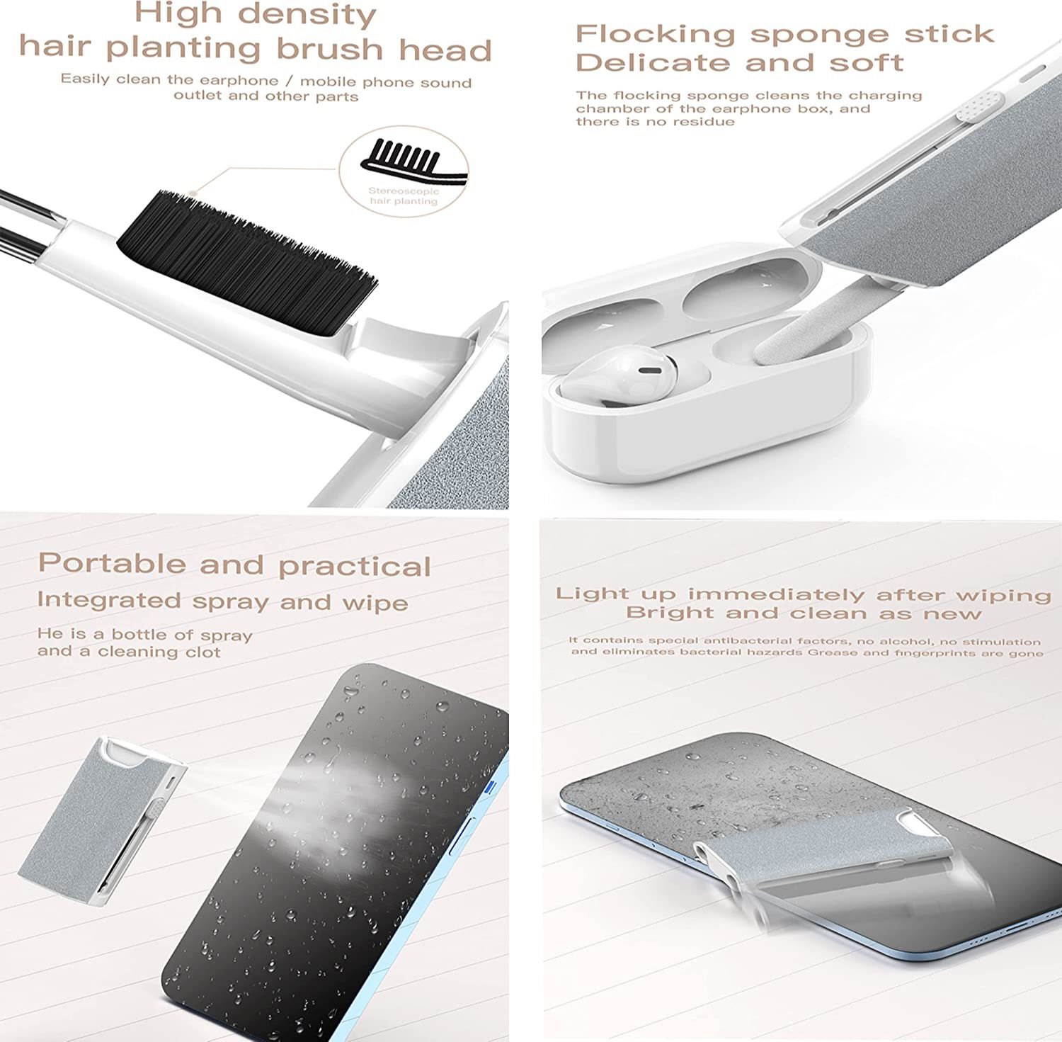 5 in 1 Earphone Cleaner Brush  - Phone Accessories Display avis et prix