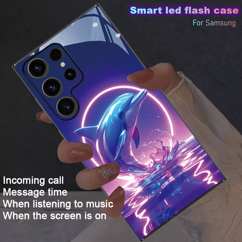Ocean Elf Dolphin Glitter Musi - Led Flash Case avis et prix