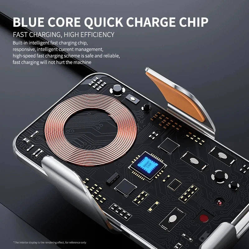 Car Wireless Charger Magnetic  - Phone Cooling Fan avis et prix