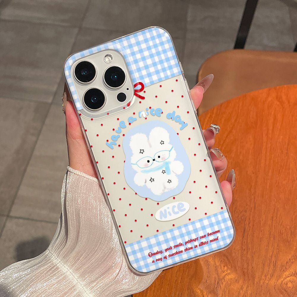 Cartoon Cute Rabbit Red Polka  - Phone Accessories Red avis et prix