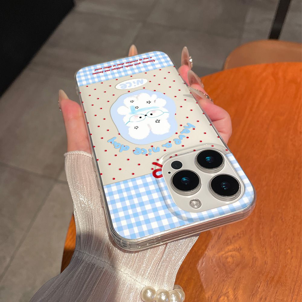 Cartoon Cute Rabbit Red Polka  - Phone Accessories Red avis et prix