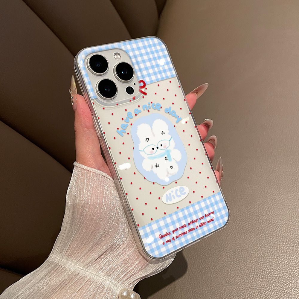 Cartoon Cute Rabbit Red Polka  - Phone Accessories Red avis et prix