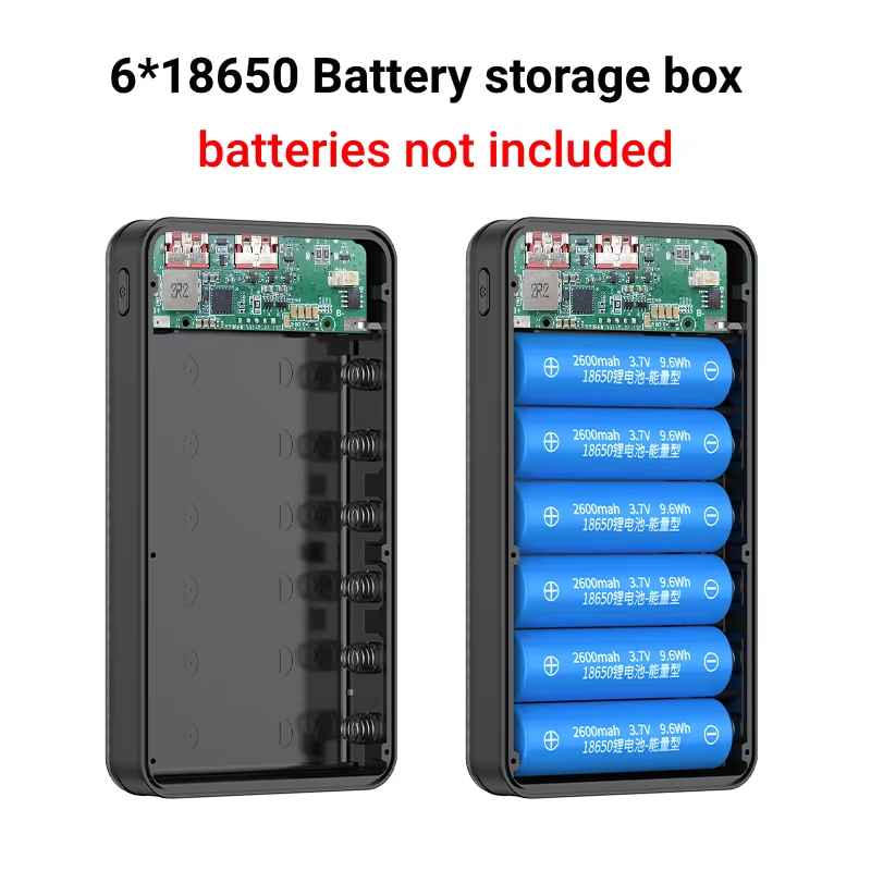 KEBIDUMEI DIY 6*18650 Battery  - Led Flash Case avis et prix