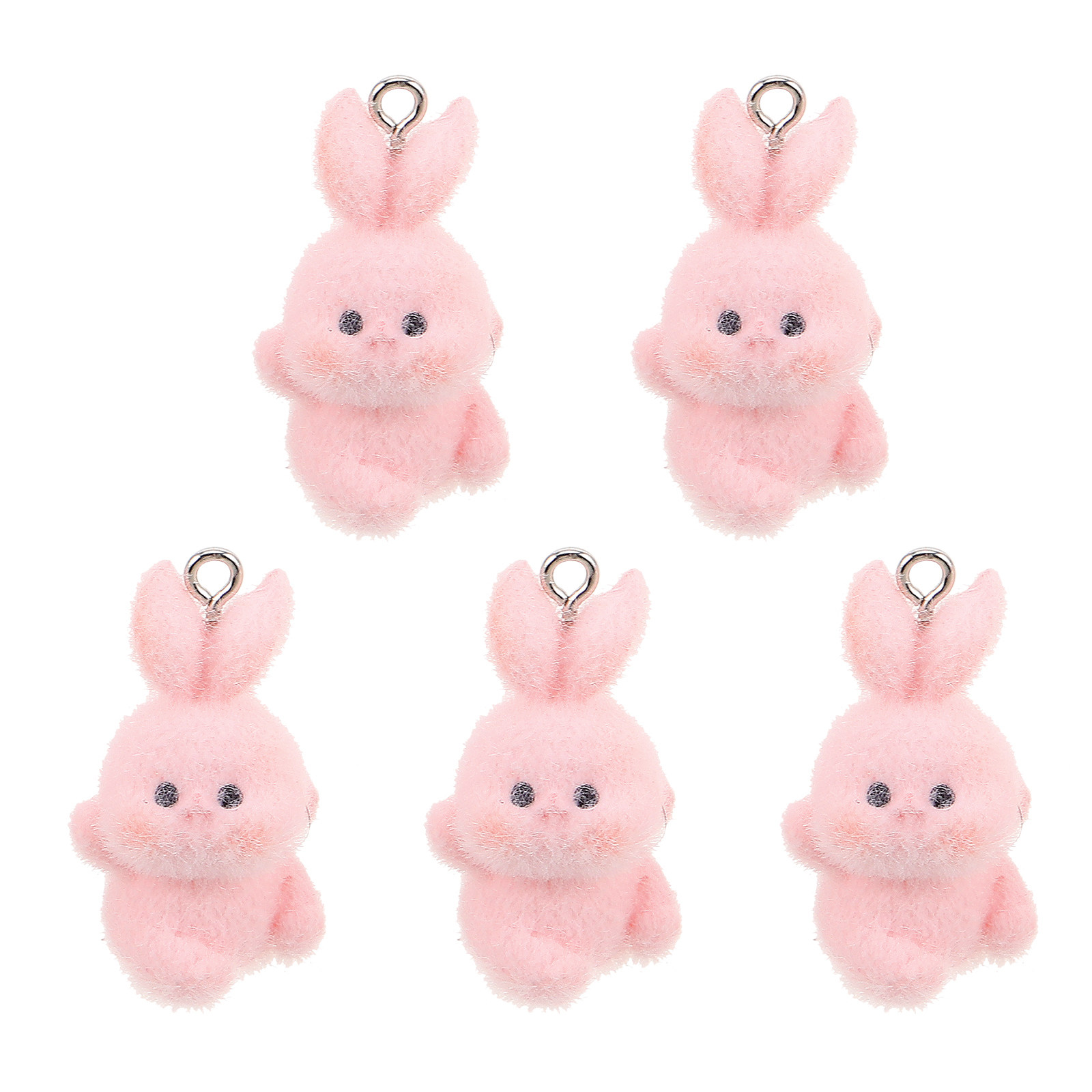 5Pcs Handmade DIY Bunny Flocki - Phone Accessories For Teen Girls avis et prix