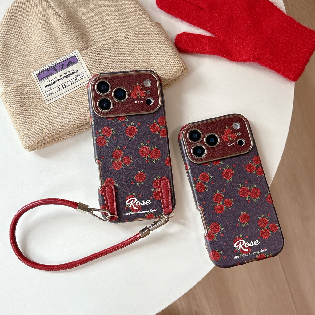 Retro Oil Painting Red Rose Ar - Phone Accessories Red avis et prix