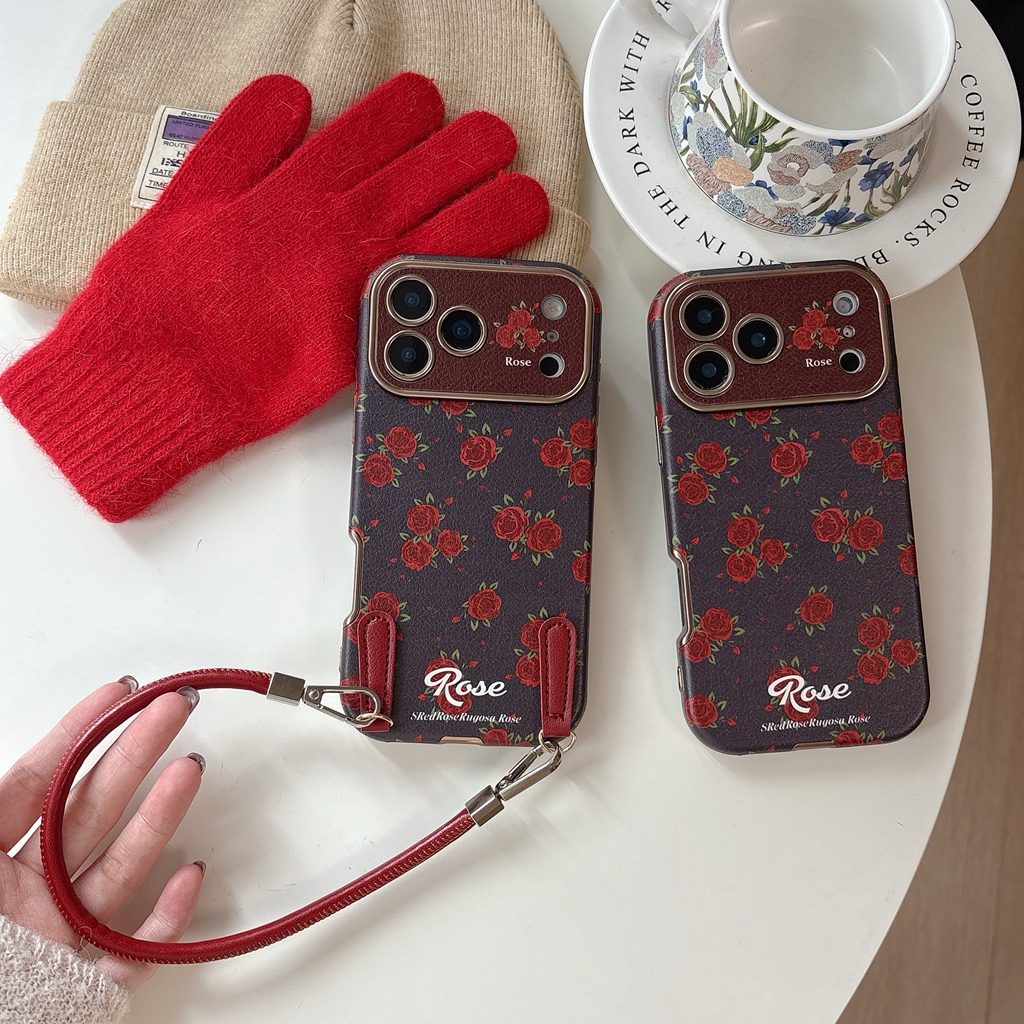 Retro Oil Painting Red Rose Ar - Phone Accessories Red avis et prix