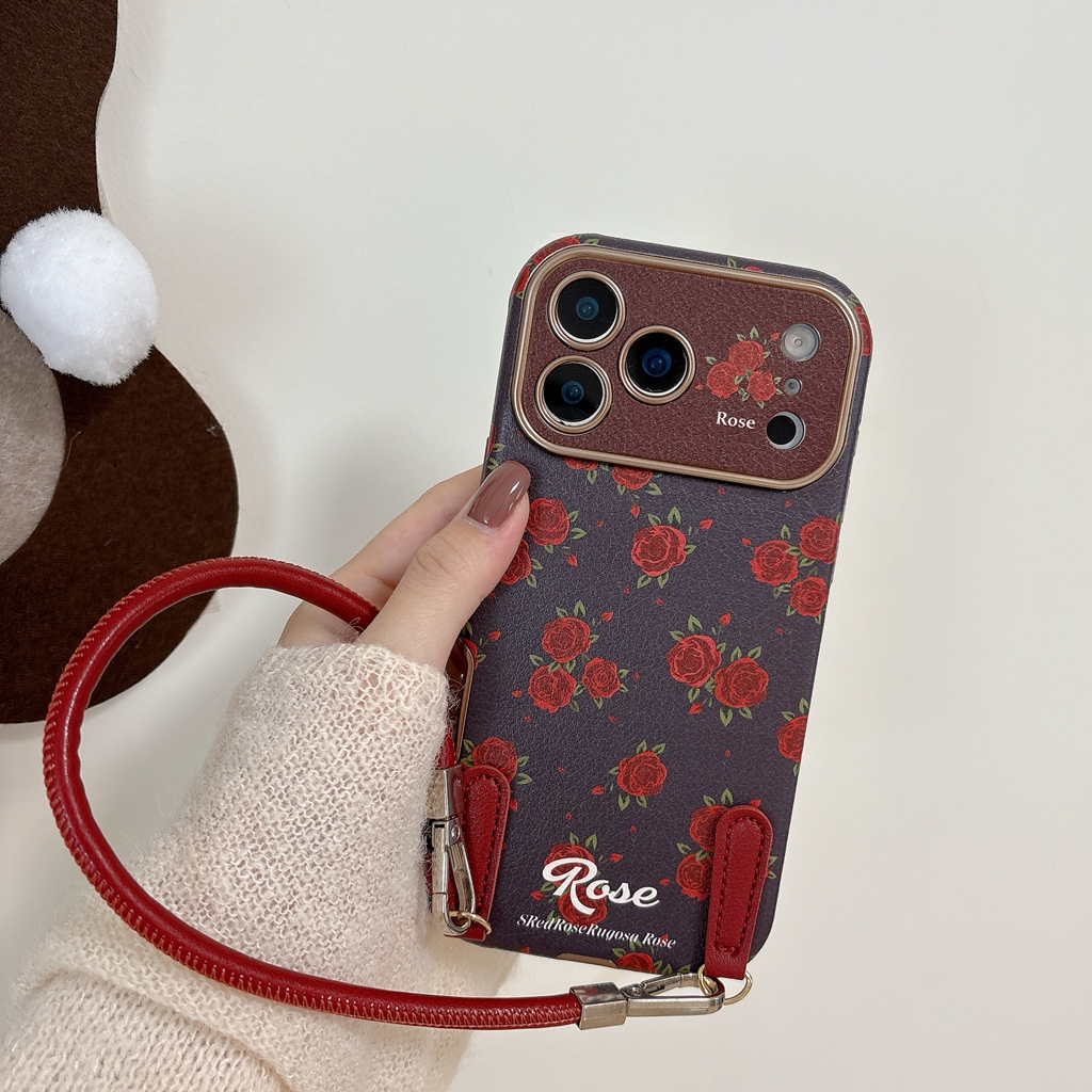 Retro Oil Painting Red Rose Ar - Phone Accessories Red avis et prix