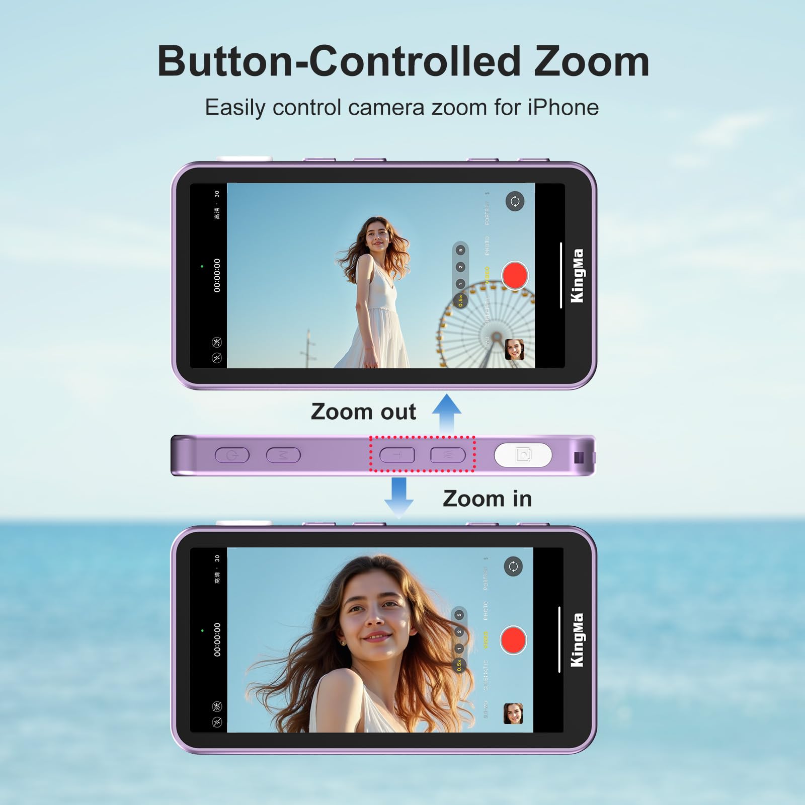 KingMa Magnetic Phone Vlog Sel - Phone Accessories Display avis et prix