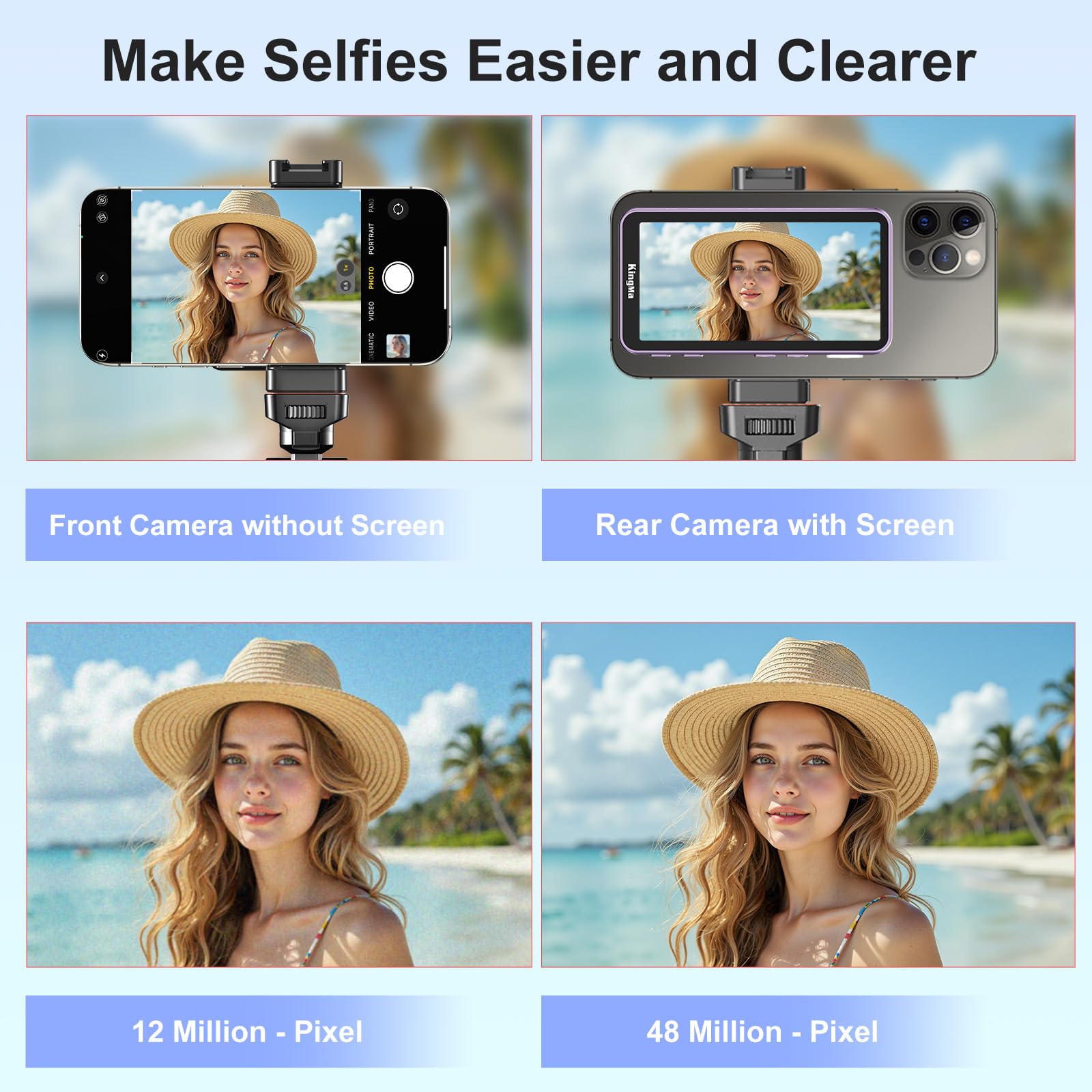 KingMa Magnetic Phone Vlog Sel - Phone Accessories Display avis et prix