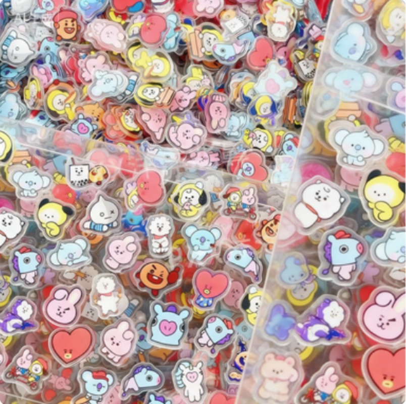 60PCS 2CM Kawaii BT21 Acrylic  - Phone Accessories Toys avis et prix