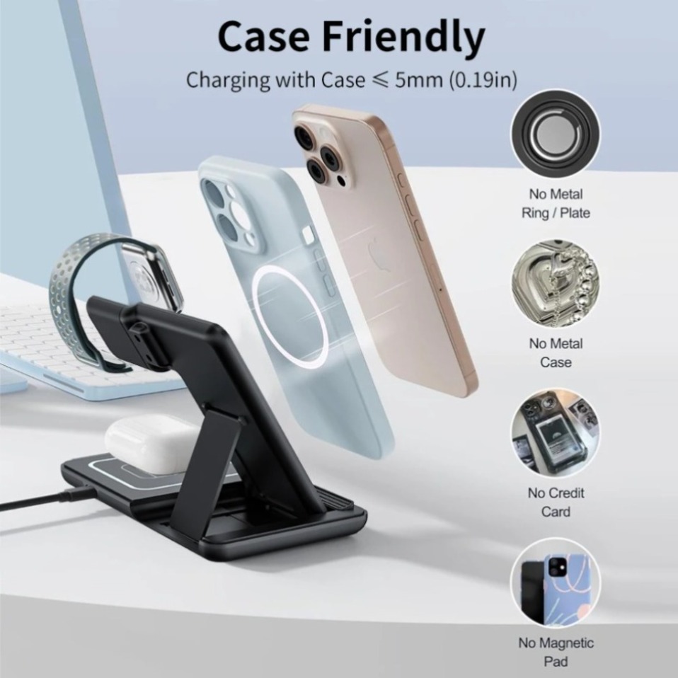 Night LED Light 3 In 1 Wireles - Phone Cooling Fan avis et prix