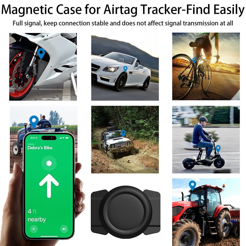 1/2 PCS For AirTag Magnetic Si - Airtag Holder Case avis et prix