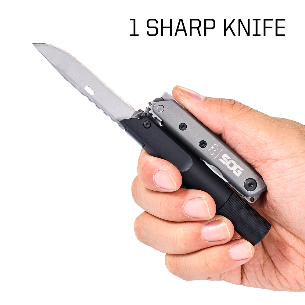 SOG BATON Q2 4 in 1 Multi-Tool - Led Flash Case avis et prix