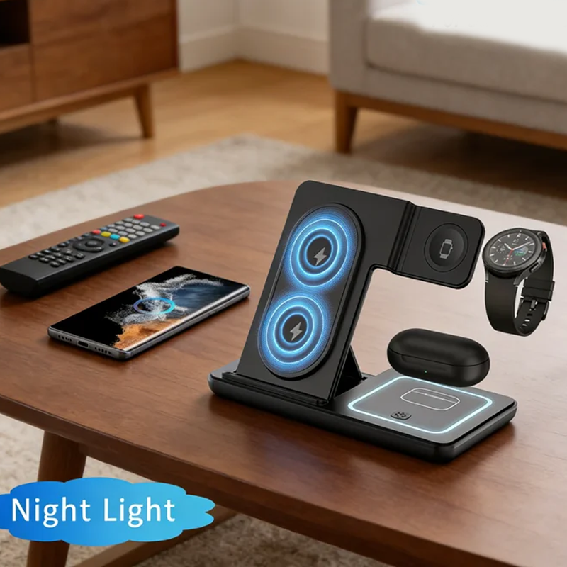 3 In 1 Foldable Wireless Charg - Phone Cooling Fan avis et prix
