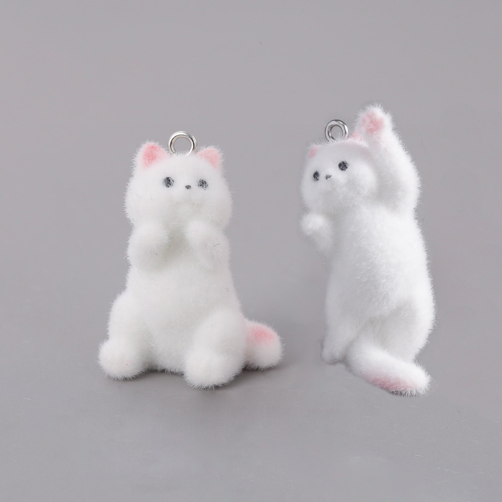 2pcs Flocking Little Cat Resin - Phone Accessories Jewelry avis et prix