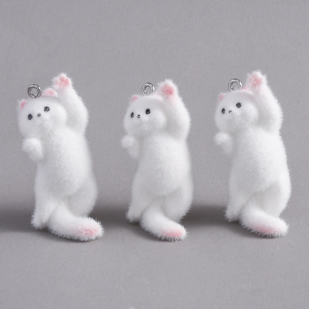 2pcs Flocking Little Cat Resin - Phone Accessories Jewelry avis et prix