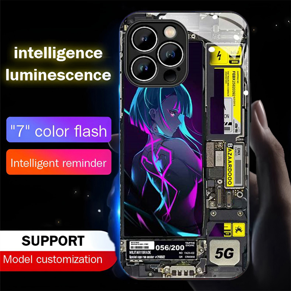 2025 Luminous Tempered Glass P - Led Flash Case avis et prix