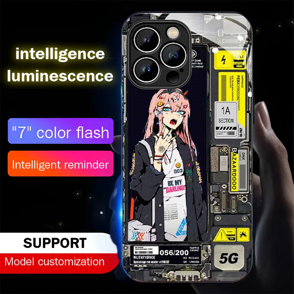 2025 Luminous Tempered Glass P - Led Flash Case avis et prix