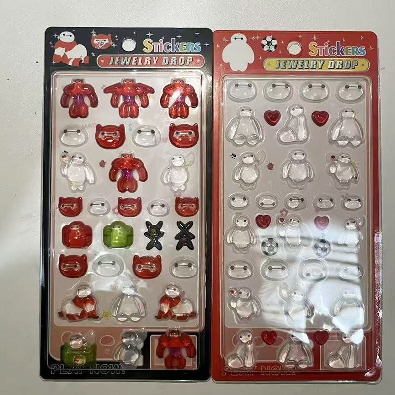 2 Pcs Disney Baymax 3D Relief  - Phone Accessories Toys avis et prix