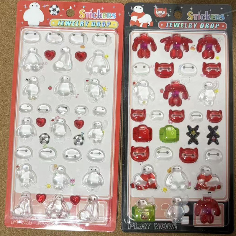 2 Pcs Disney Baymax 3D Relief  - Phone Accessories Toys avis et prix